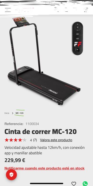 cinta de correr nueva pro ligera