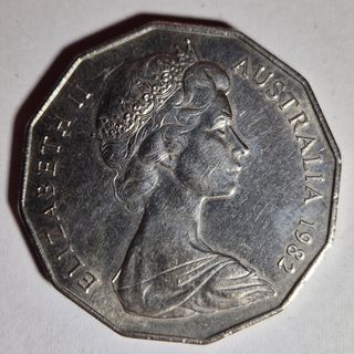 Australia 50 Cents 1982 Commonwealth Games SPL.
