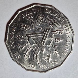 Australia 50 Cents 1982 Commonwealth Games SPL.
