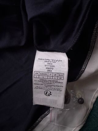 Blusa Camaieu azul y blanca