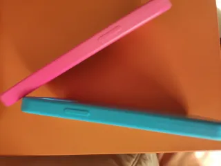 2 Fundas iPhone 12 Pro (Azul y Rosa)