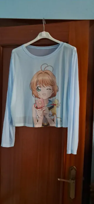 Blusa Sakura Manga Larga Talla L