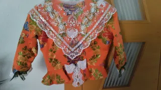 Traje de Fallera naranja