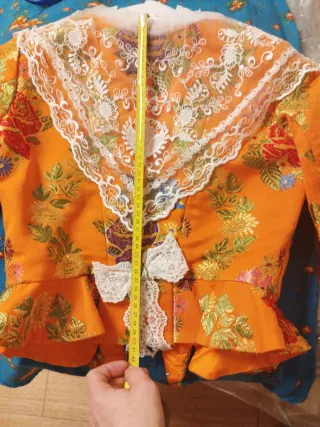 Traje de Fallera naranja