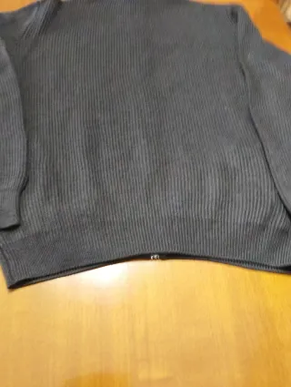 Maglione Uomo Merino 100% Zip Nero