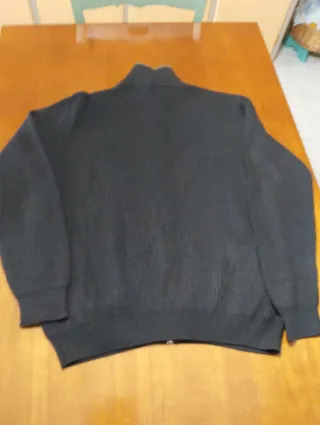 Maglione Uomo Merino 100% Zip Nero