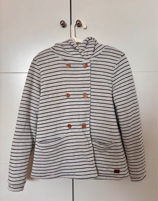 Chaqueta Roxy con borreguito de rayas