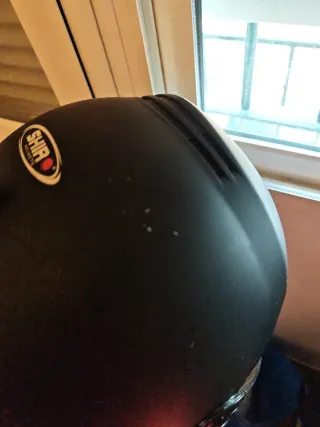 Casco de moto negro