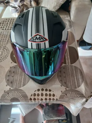 Casco Moto SMK Dynamo Negro