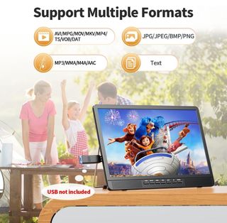 Monitor Portátil HD Negro