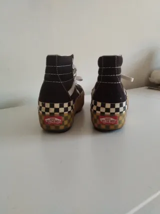 Zapatillas Vans Mujer Negras y Blancas