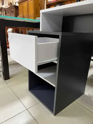 OFERTA!! Escritorio moderno madera y gris