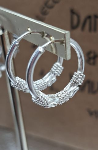 Pendientes Aro Plata Ley