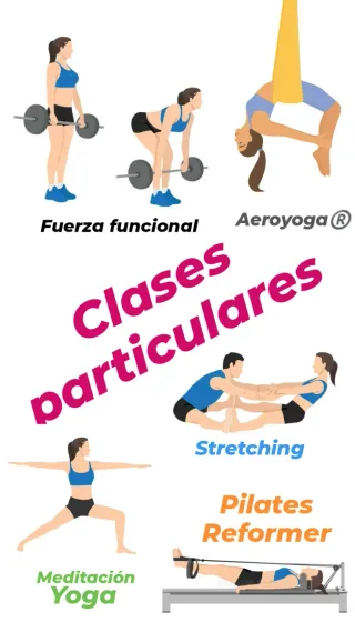 Clases particulares de entrenamiento, Yoga, Pilate