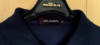 Polo de manga larga Goldmen azul marino