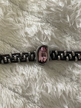 Pulsera UNO de 50 Marrón y Plata