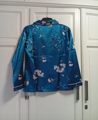 Pijama estampado de raso