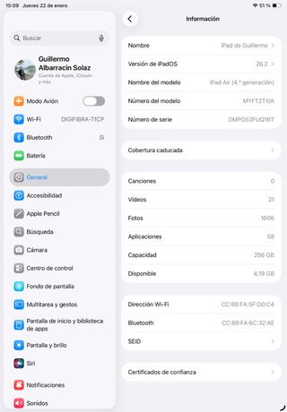 iPad Air 4ª Gen