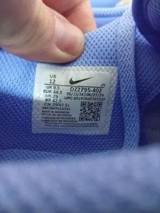 Nike Cortez Blu/Verde Tg 44.5 Nuove