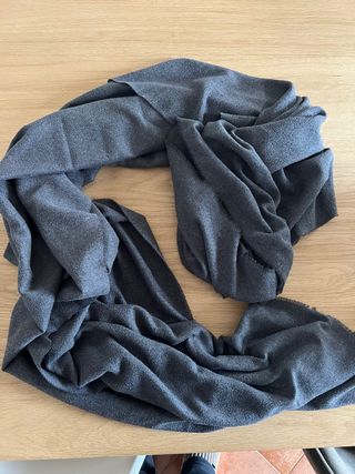 Maxi sciarpa scialle stola Zara grigio