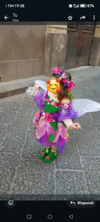 Vestito Carnevale Fatina Bambina 3 4 anni