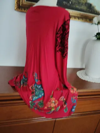 Camiseta Desigual Talla L Flores y Mandalas