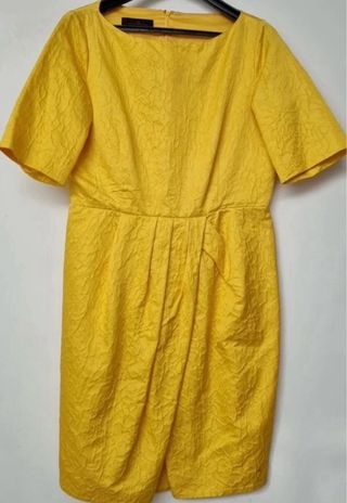 Vestido Carolina Herrera Amarillo Talla M