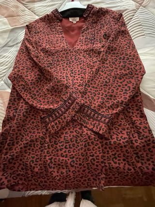Camisa Niza estampado leopardo talla 46