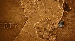 MONEDA 1 CENTAVO LINCOLN.1995D.ERROR LAMINACION.