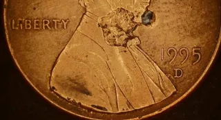 MONEDA 1 CENTAVO LINCOLN.1995D.ERROR LAMINACION.