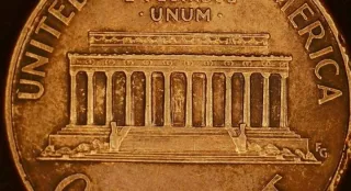 MONEDA 1 CENTAVO LINCOLN.1995D.ERROR LAMINACION.