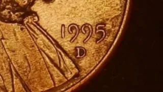 MONEDA 1 CENTAVO LINCOLN.1995D.ERROR LAMINACION.