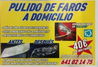 PULIDO DE FAROS A DOMICILIO