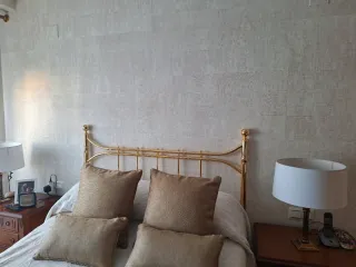 Cabezal cama dorado 135 cm