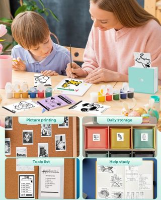 Impresora de bolsillo blanca