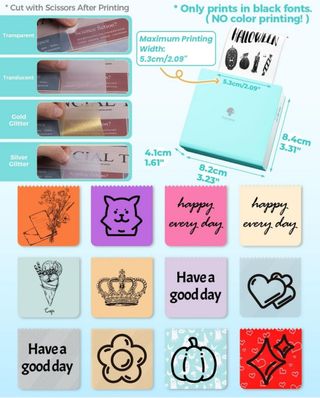 Impresora de bolsillo blanca