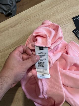 Sudadera Stone Island Rosa