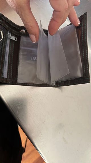 Cartera Fox Rayas Marrón y Blanco