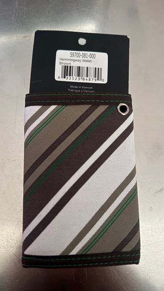 Cartera Fox Rayas Marrón y Blanco