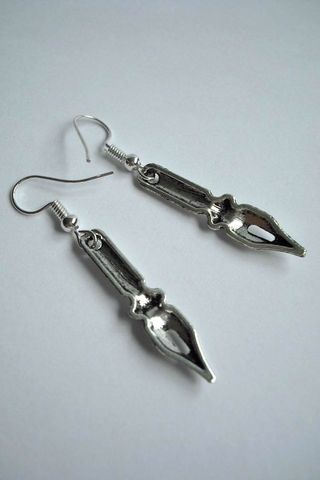 Pendientes de plumín