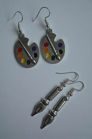 Pendientes de plumín