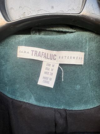 Cazadora Zara Verde Suede