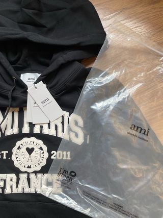 Sudadera AMI Paris Negra Talla S Hombre