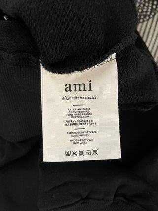 Sudadera AMI Paris Negra Talla S Hombre