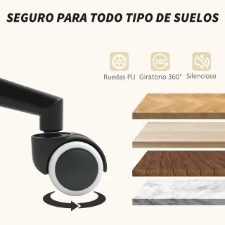 Silla Oficina Moderna Reposabrazos Madera