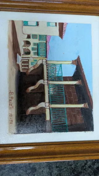 3 Cuadros Óleo Lugares Pontevedra