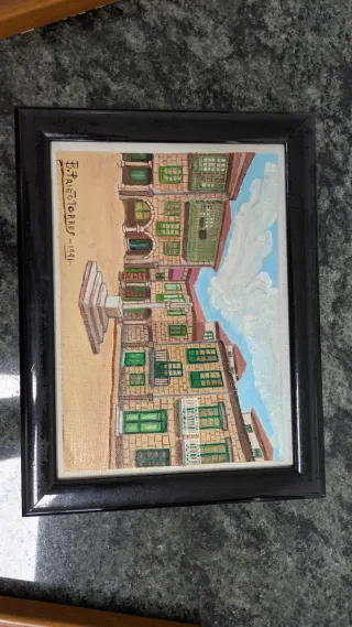 3 Cuadros Óleo Lugares Pontevedra