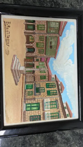 3 Cuadros Óleo Lugares Pontevedra