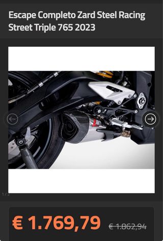 Escape Zard Triumph Street Triple 765