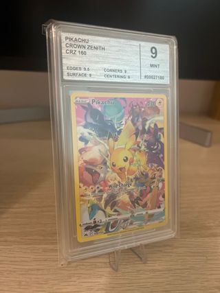 Pikachu Crown Zenith CRZ 160 Carta Pokémon Graded
